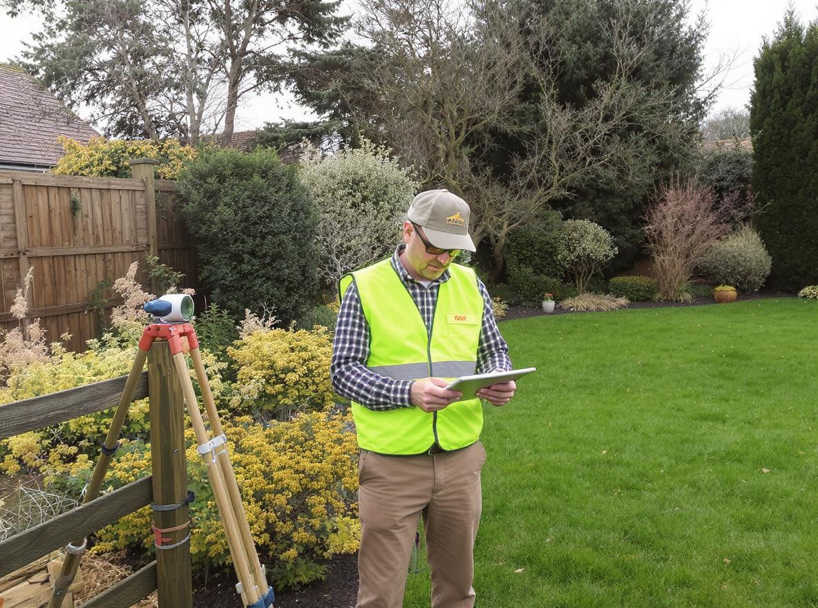 Surveyor in Garden